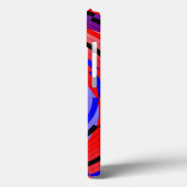 Rood en blauw randapparaat van Kenneth Yoncich Case-Mate iPhone Case (Achterkant / Links)