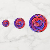 Rood en blauw randapparaat van Kenneth Yoncich Confetti (Voorkanten)