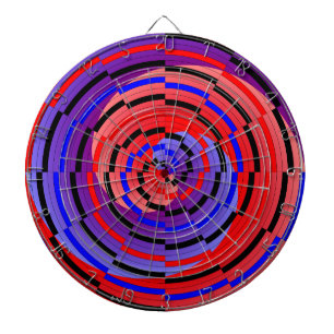 Rood en blauw randapparaat van Kenneth Yoncich Dartbord