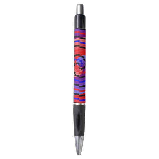 Rood en blauw randapparaat van Kenneth Yoncich Pen (Voorkant Verticaal)