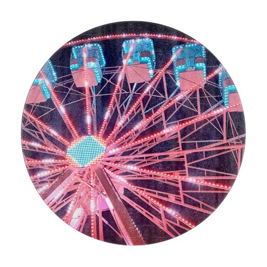 Rood en blauw reuzenrad snijplank (Voorkant)