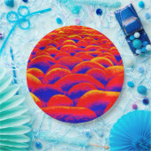 Rood en blauw Rockscape Papieren Bordje (Feest)