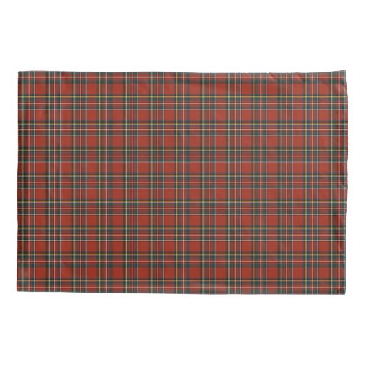 Rood en Blauw Royal Stewart Schots Plaid Kussensloop (Achterkant)