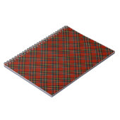 Rood en Blauw Royal Stewart Schots Plaid Notitieboek (Linkerzijde)