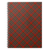 Rood en Blauw Royal Stewart Schots Plaid Notitieboek (Voorkant)
