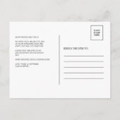 Rood en blauw Save the Date Chemistry Briefkaarten (Achterkant)