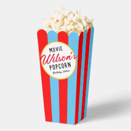 Rood en blauw Special Event Film Night Popcorn Bedankdoosjes