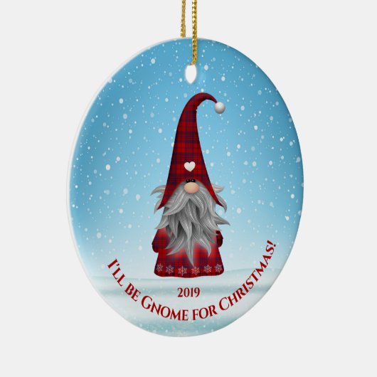 Rood en blauw speldenkoepel - wees voor Kerstmis t Keramisch Ornament (Rechts)