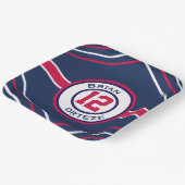 Rood- en blauw-sportthema Papieren Bord (Gebogen)