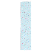 Rood- en blauw-Star-tabelrunner Korte Tafelloper (Voorkant)
