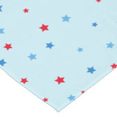 Rood- en blauw-Star-tabelrunner Korte Tafelloper (Hoek)