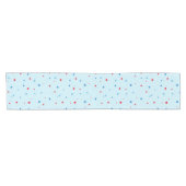 Rood- en blauw-Star-tabelrunner Korte Tafelloper (Horizontaal)