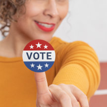 Rood en blauw stemmen bij verkiezingen