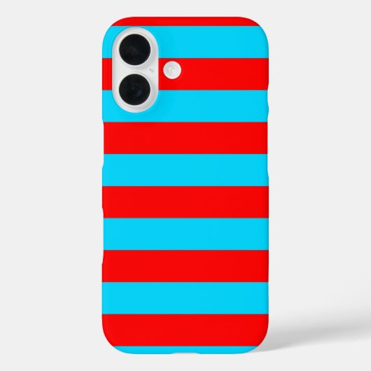 Rood en blauw strepen ontwerp Case-Mate iPhone case (Achterkant)