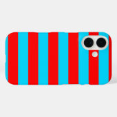 Rood en blauw strepen ontwerp Case-Mate iPhone case (Achterkant (horizontaal))