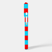 Rood en blauw strepen ontwerp Case-Mate iPhone case (Achterkant / Links)