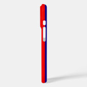 Rood en blauw strepen ontwerp Case-Mate iPhone case (Achterkant / Links)