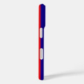 Rood en blauw strepen ontwerp Case-Mate iPhone case (Achterkant / Rechts)