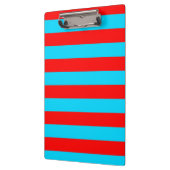 Rood en blauw strepen ontwerp klembord (Links)