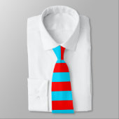 Rood en blauw strepen ontwerp stropdas (Gebonden)