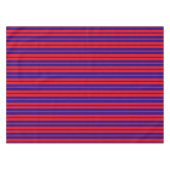 Rood en blauw strepen ontwerp tafelkleed (Voorkant (Horizontaal))