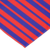 Rood en blauw strepen ontwerp tafelkleed (Gekanteld)