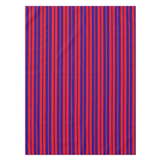 Rood en blauw strepen ontwerp tafelkleed (Voorkant)