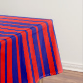 Rood en blauw strepen ontwerp tafelkleed (Voorbeeld)