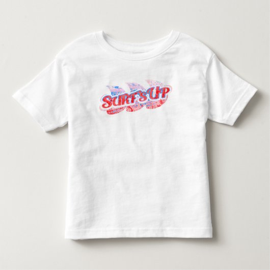 Rood en blauw T-shirt van de surf Up boy (Voorkant)