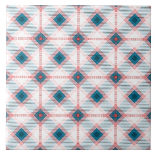 Rood en blauw tegeltje (Voorkant)