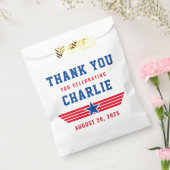 Rood en Blauw TopOne Verjaardag Bedankt Bedankzakje (Gezegeld)