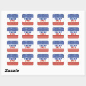 Rood en Blauw Trump 2024 Sticker (Vel)