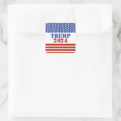 Rood en Blauw Trump 2024 Sticker (Tas)