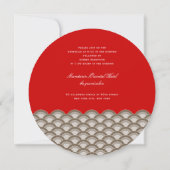 Rood- en blauw-twee-papierkranen origami Asian Wed Kaart (Achterkant)