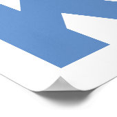 Rood en blauw typografisch poster Nantucket #2 (Hoek)