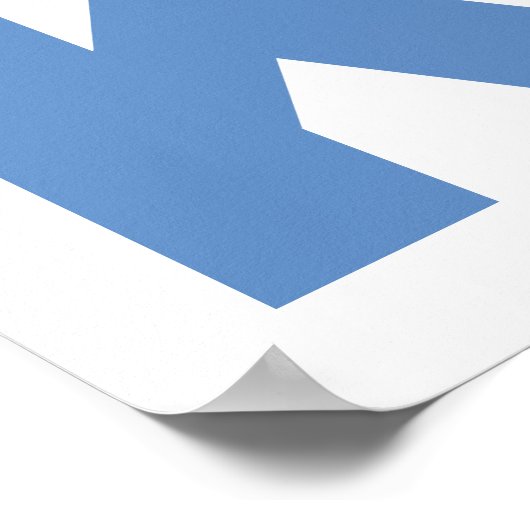 Rood en blauw typografisch poster Nantucket #2 (Hoek)