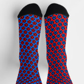 Rood en blauw voetbal sokken (Top)