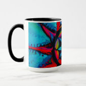Rood en Blauw Wiel Mok (Links)