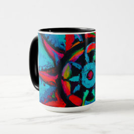 Rood en Blauw Wiel Mok