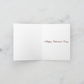 Rood en Blauw William Morris Art Nouveau Valentijn Feestdagen Kaart (Binnen)