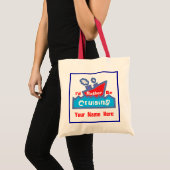 Rood en blauw zijn in plaats daarvan kruisend tote bag (Voorkant (product))