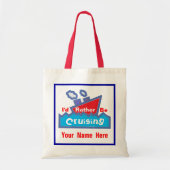 Rood en blauw zijn in plaats daarvan kruisend tote bag (Voorkant)