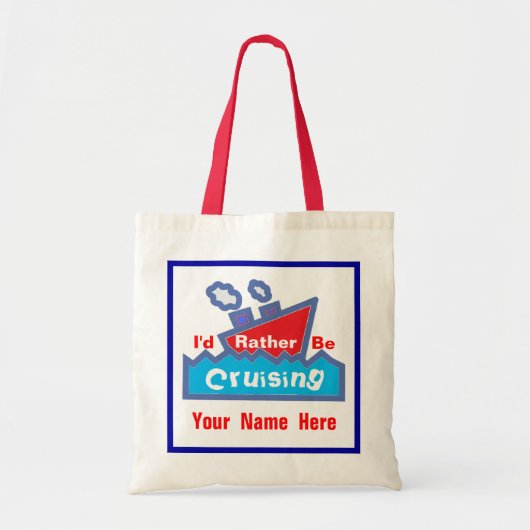 Rood en blauw zijn in plaats daarvan kruisend tote bag (Voorkant)