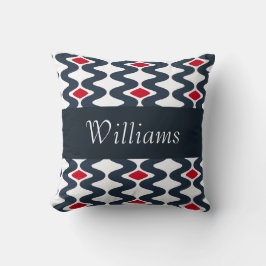 Rood en blauw zwijn kussen