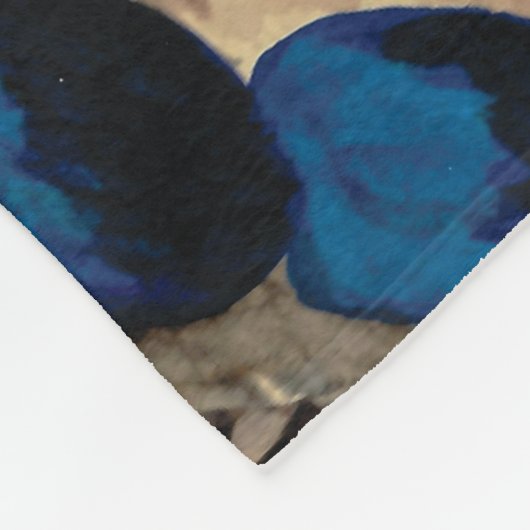 Rood- en blauwe krab, rugleuning fleece deken (Hoek)