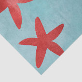 Rood en blauwe Starfish Tissuepapier (Detail)