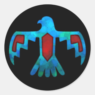 Rood- en blauwe Thunderbird Sticker