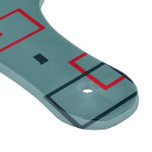 Rood en Blauwgroen kwadraat Delight Snijplank (Hoek)