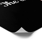 Rood- en Blkack Horse Mane-Poster afdrukken Poster (Hoek)