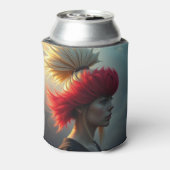 Rood en blond blikjeskoeler (Blikje Achterkant)